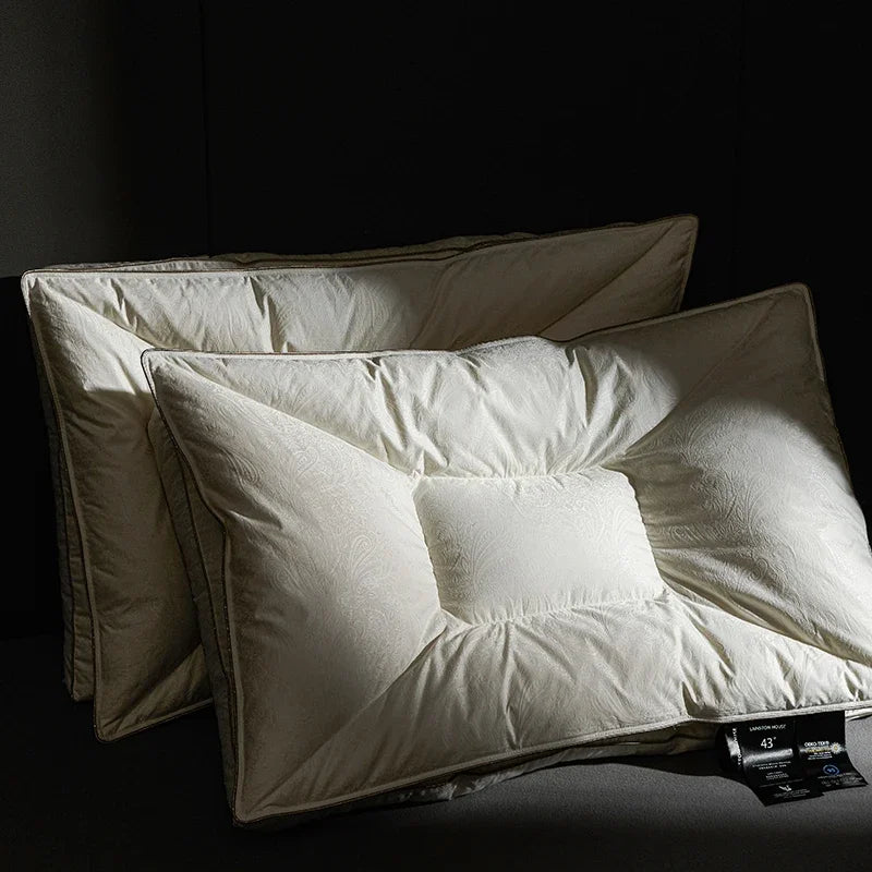 95% Ganzendons Dubbellaags Kussens