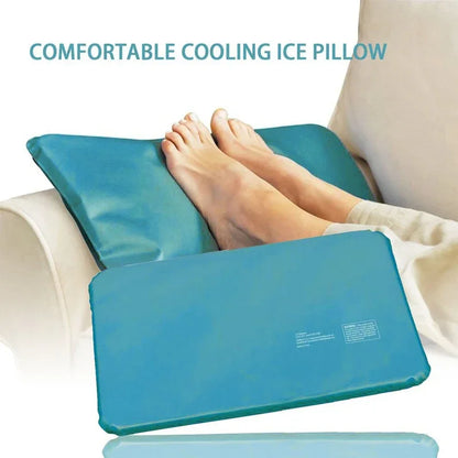 Summer Cold Therapy Pad Sleeping Pillow Sleep Aid Pad Muscle Relief Cooling Pillow Pad + Pillowcase for Home Bedding