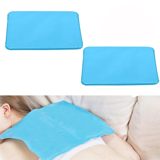 Summer Cold Therapy Pad Sleeping Pillow Sleep Aid Pad Muscle Relief Cooling Pillow Pad + Pillowcase for Home Bedding